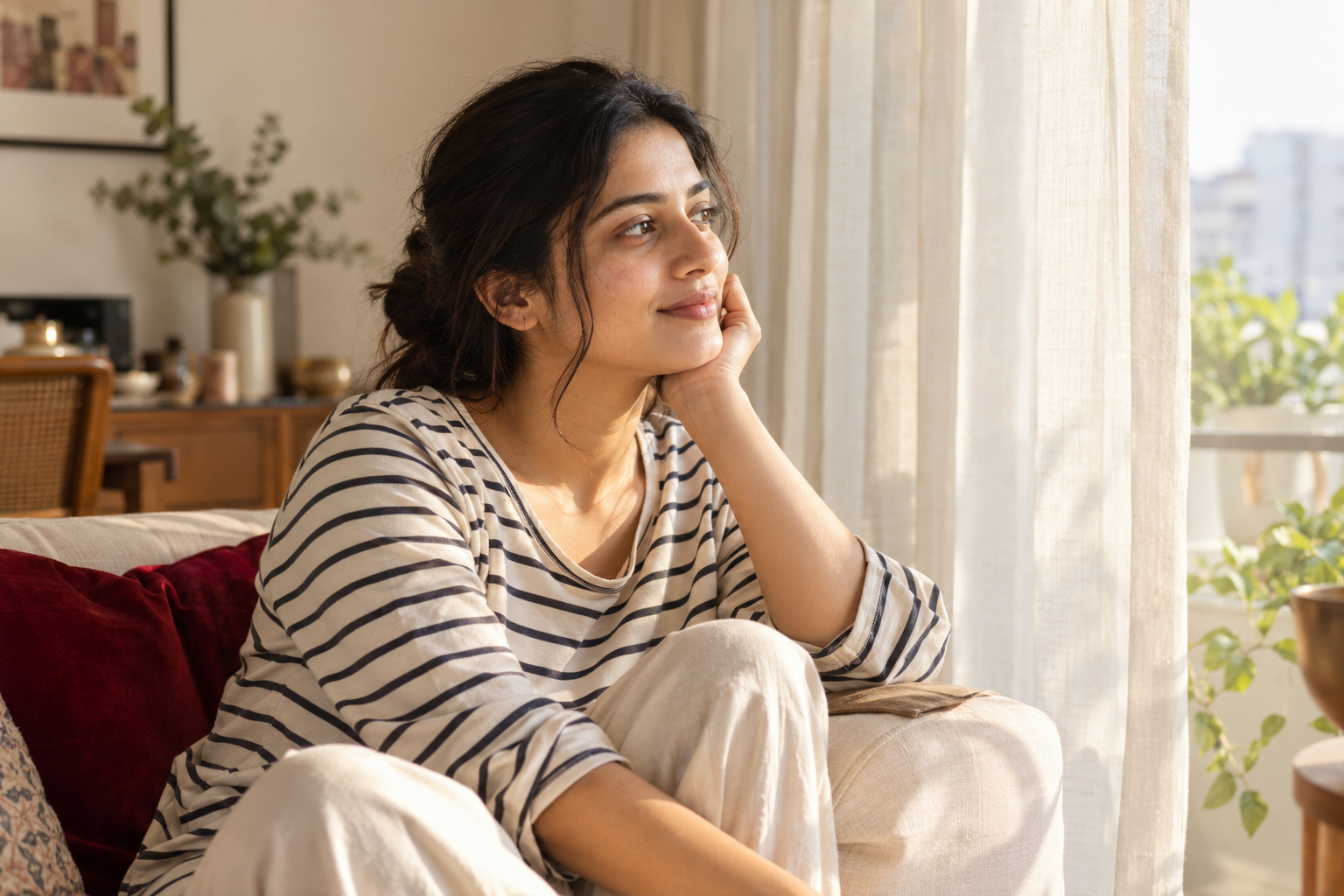 An everyday moment of personal care